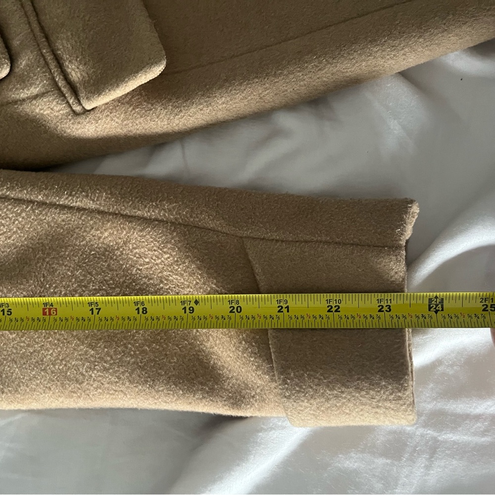 Lauren Ralph Lauren Walker Camel soft tan wool blend coat 6P 6 petite - Picture 13 of 15